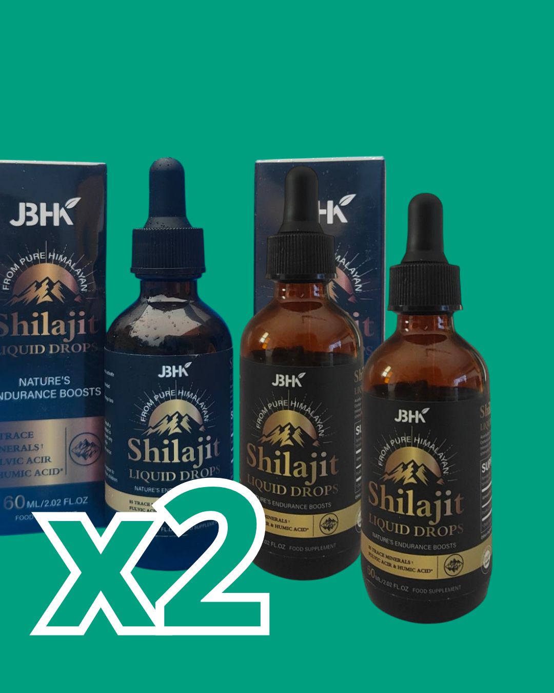 ·PACK x2 GOTAS SHILAJIT·
